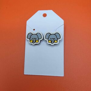 Earrings child elephant