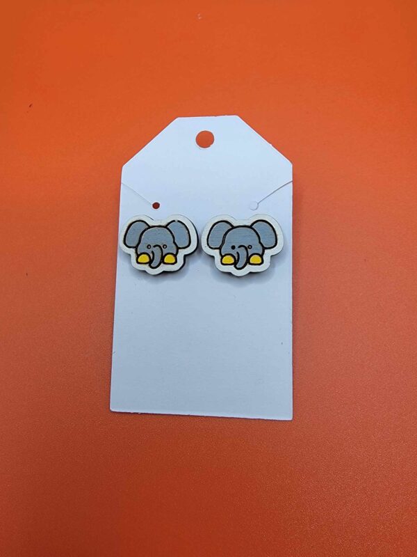 Earrings child elephant